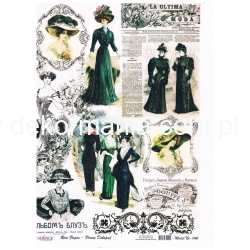 Papier ryżowy  format A4  ( 046 ) moda,kobiety